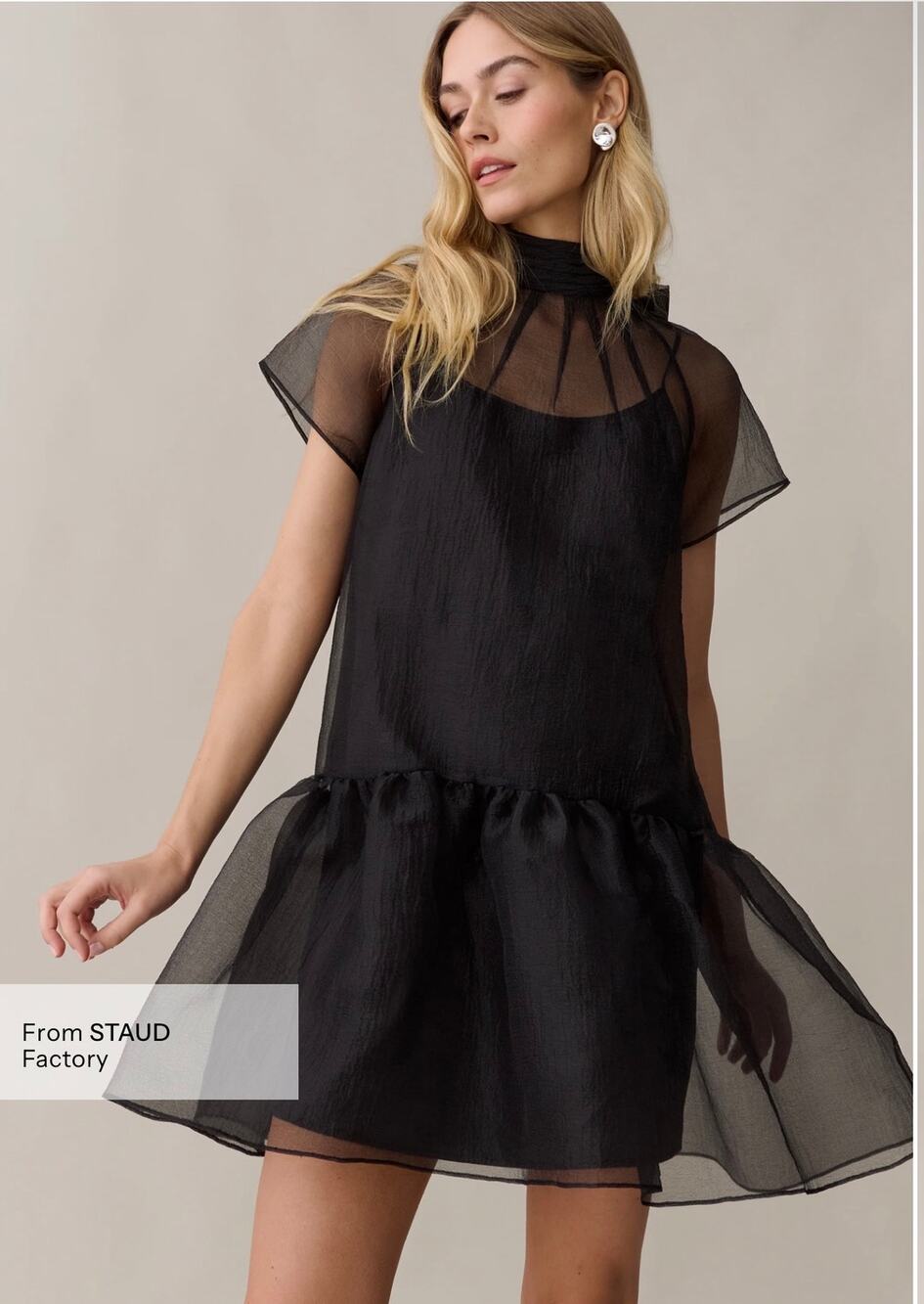 New O.P.T Joni mini dress black $222 sz S